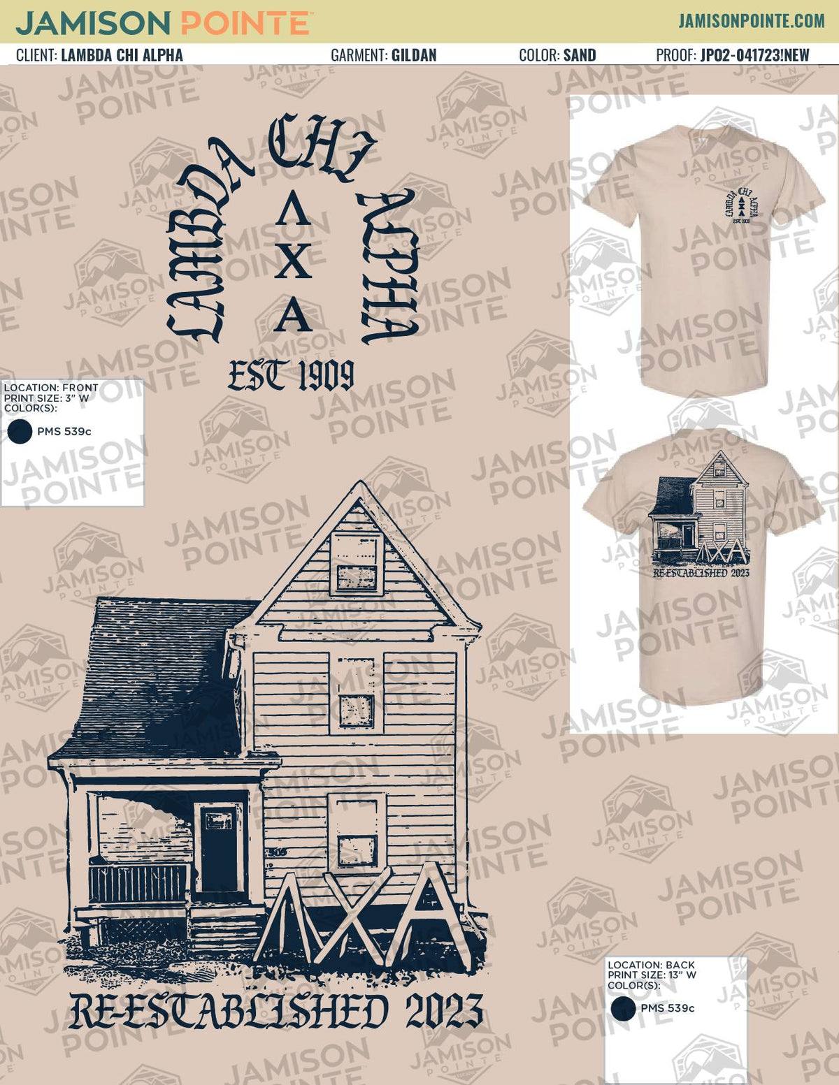 Lambda Chi Alpha Illinois State University House T-Shirt