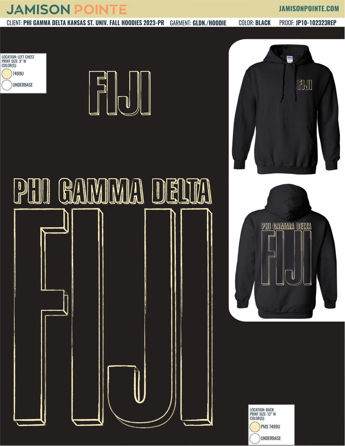 Phi Gamma Delta Kansas State University Fall Hoodies