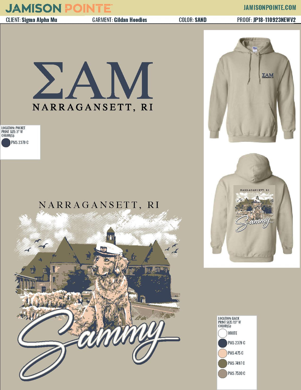 Sigma Alpha Mu University of Rhode Island Winter Hoodies