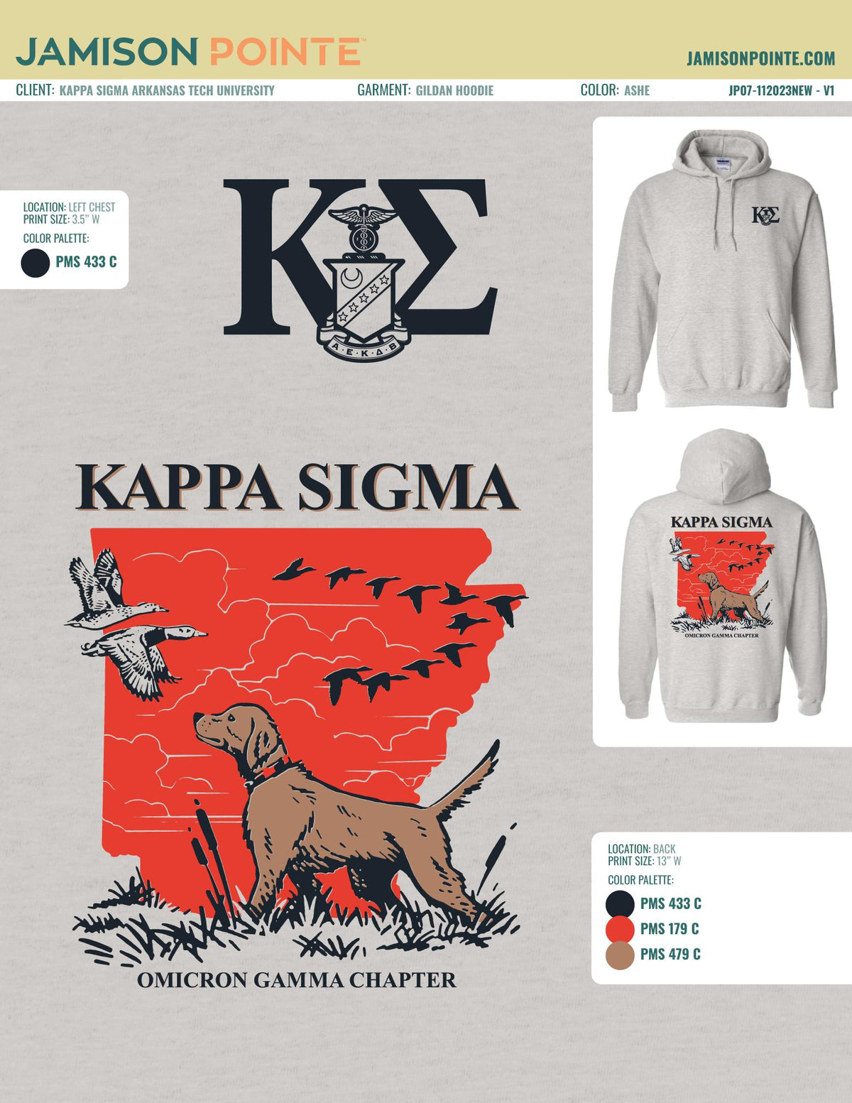 Kappa Sigma Arkansas Tech University Fall Crewneck