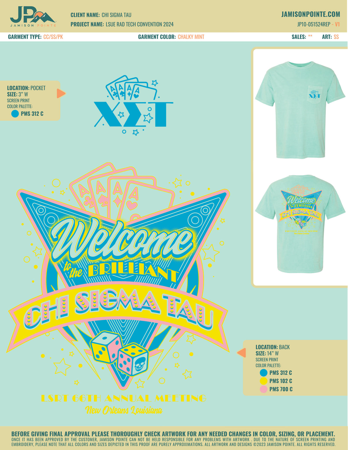 Chi Sigma Tau LSUE Rad Tech Convention T-Shirt