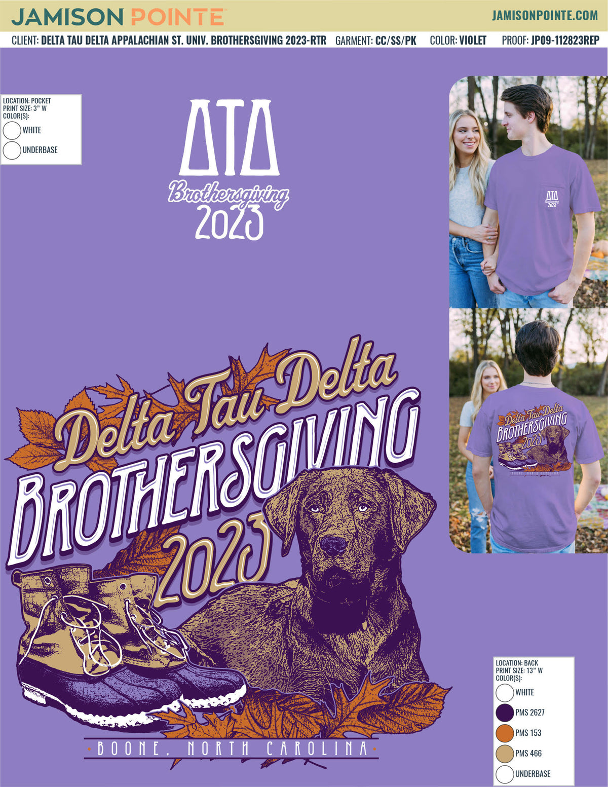 Delta Tau Delta Appalachian State University Brothersgiving T-Shirt