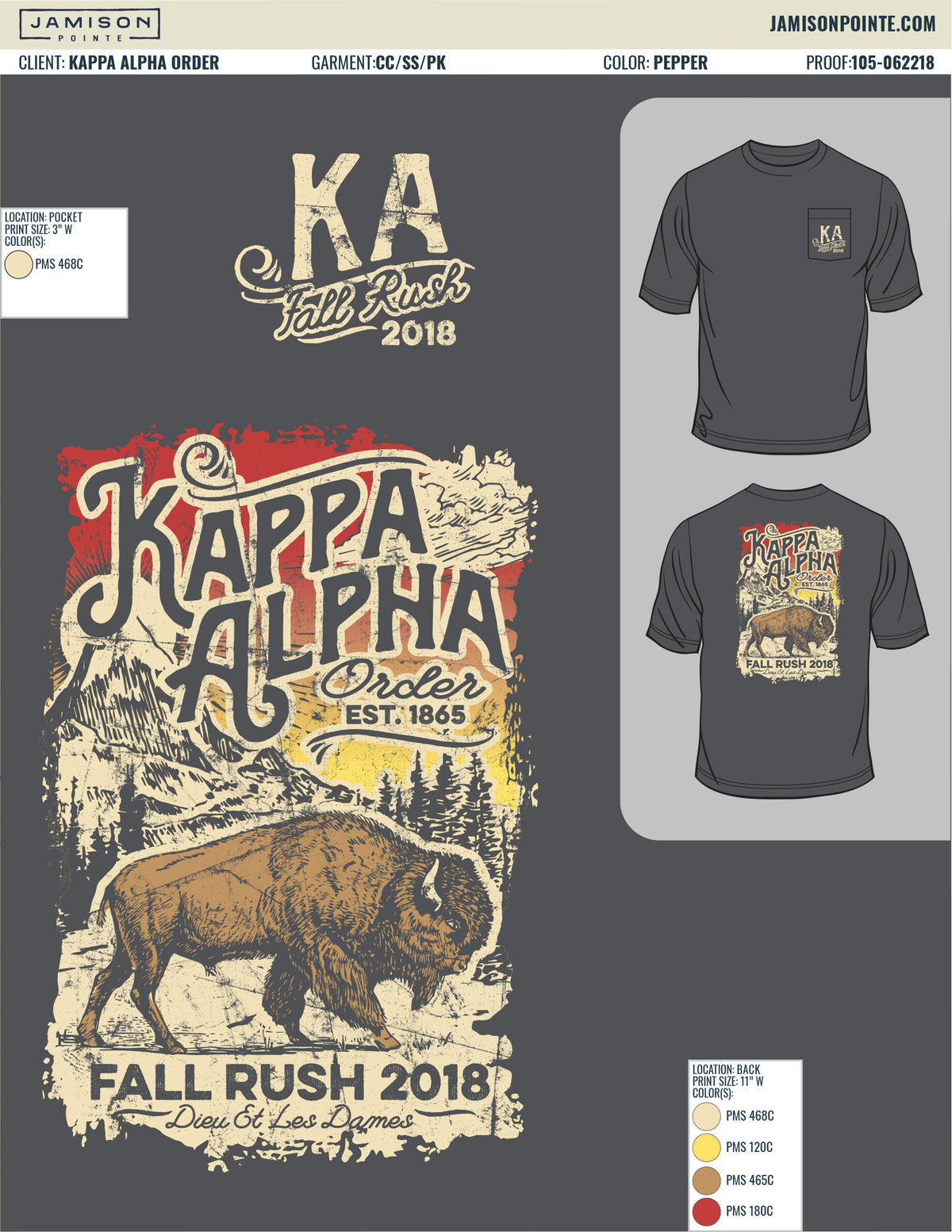 Kappa Alpha Order Buffalo T-Shirt