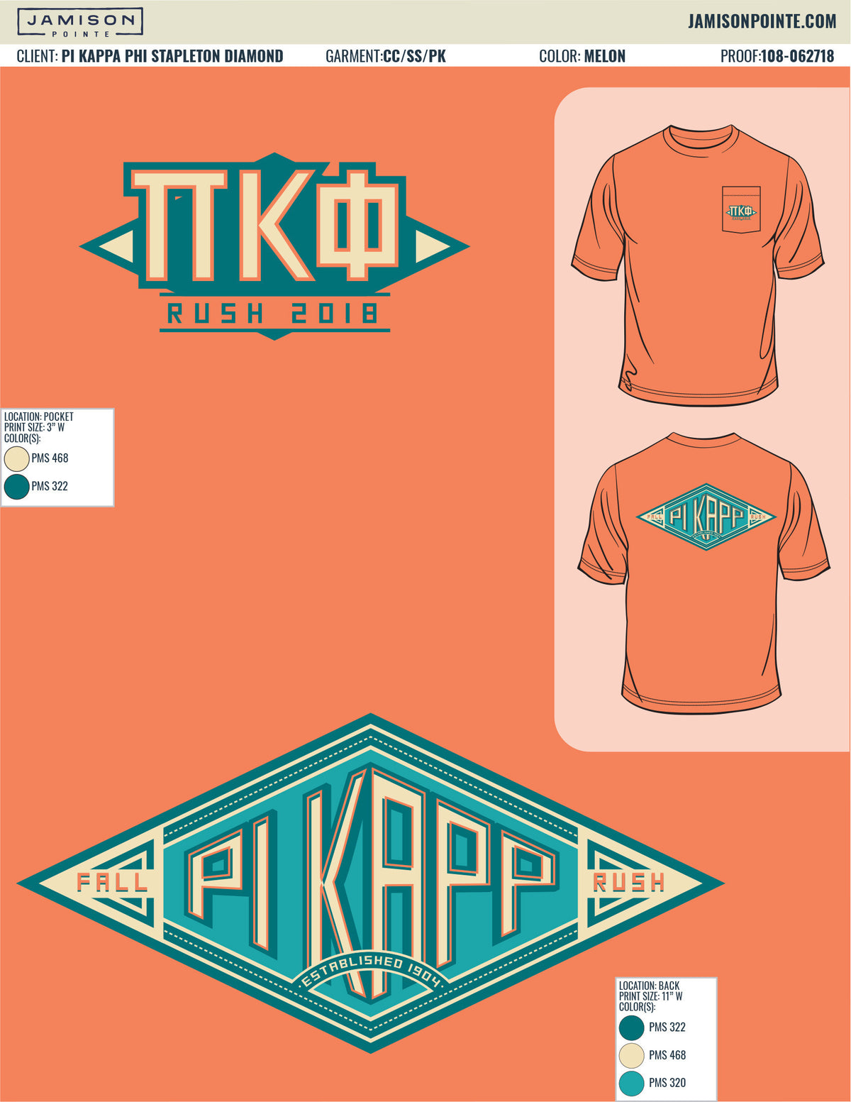 Pi Kappa Phi Stapleton Diamond T-Shirt