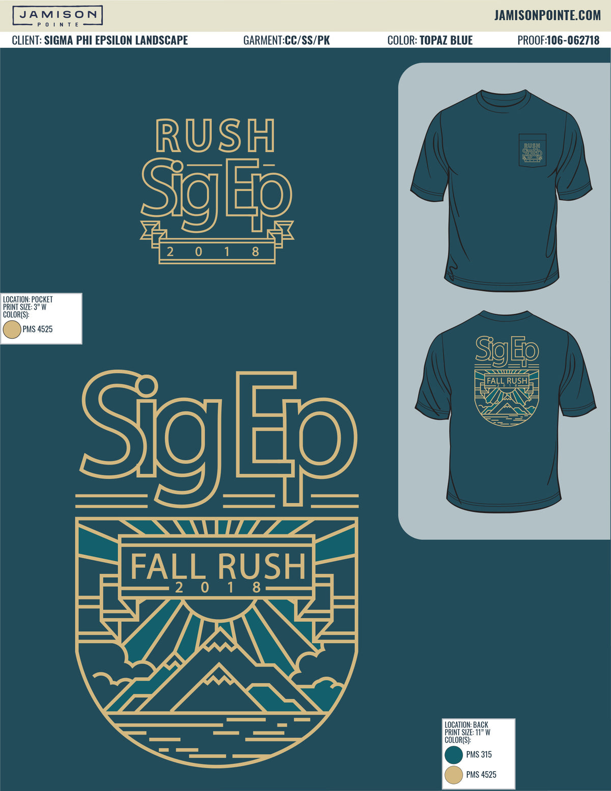 Sigma Phi Epsilon Landscape T-Shirt