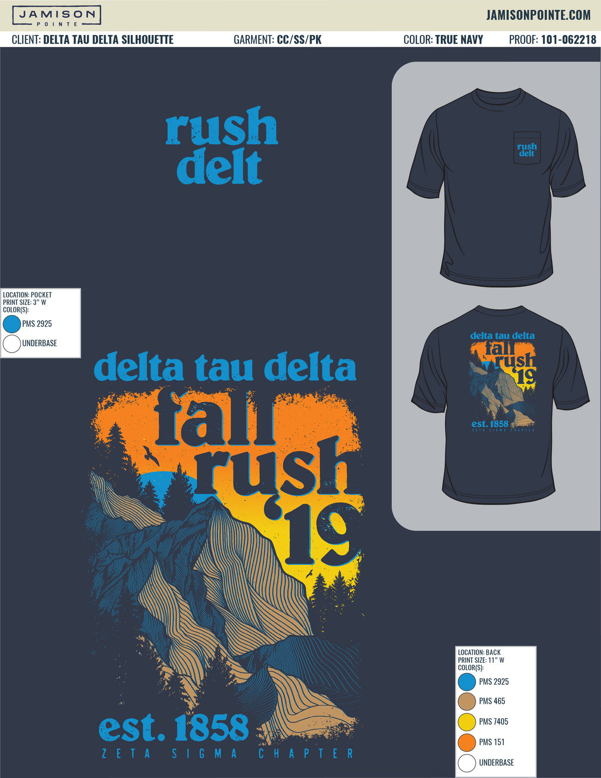 Delta Tau Delta Silhouette T-Shirt