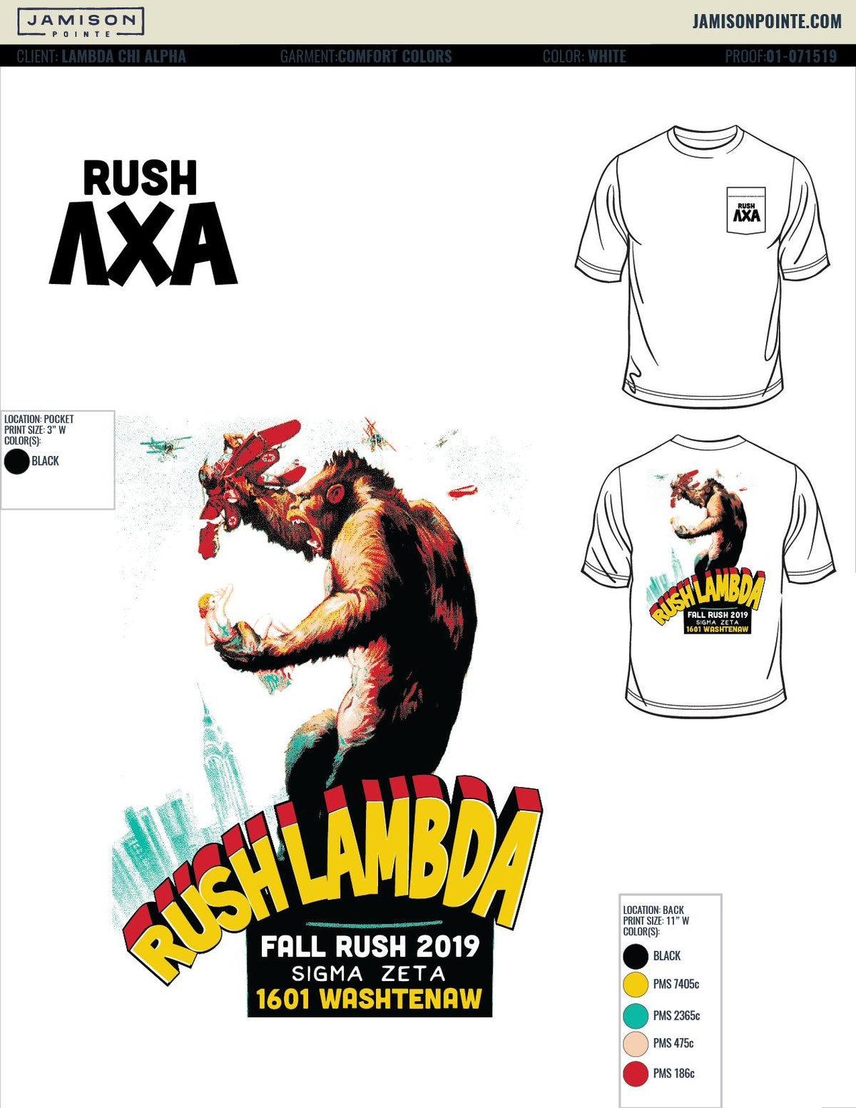 Lambda Chi Alpha University of Michigan T-Shirt