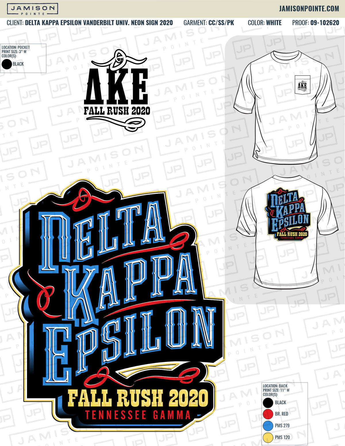 Delta Kappa Epsilon Vanderbilt University Neon Sign T-Shirt