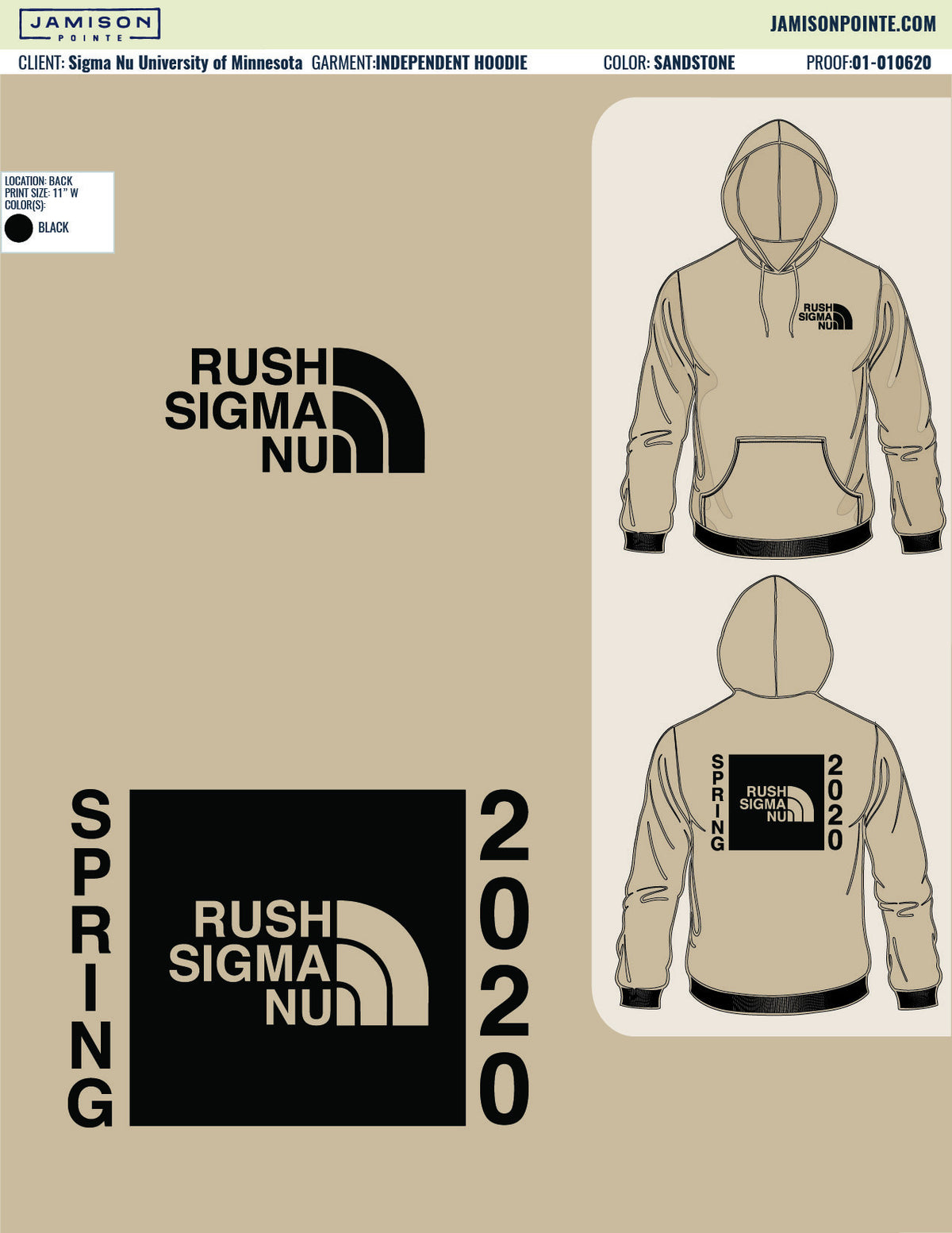 Sigma Nu University of Minnesota Hoodies