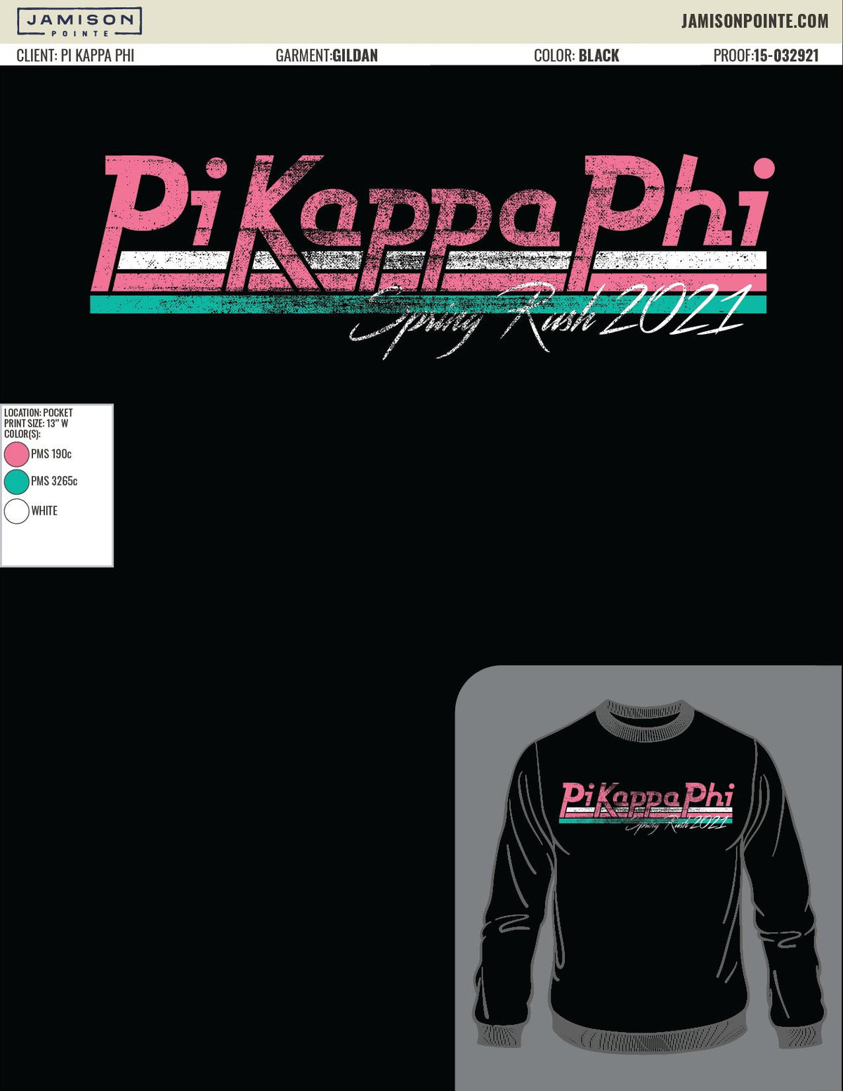 Pi Kappa Phi Florida Atlantic University Retro Sweatshirts