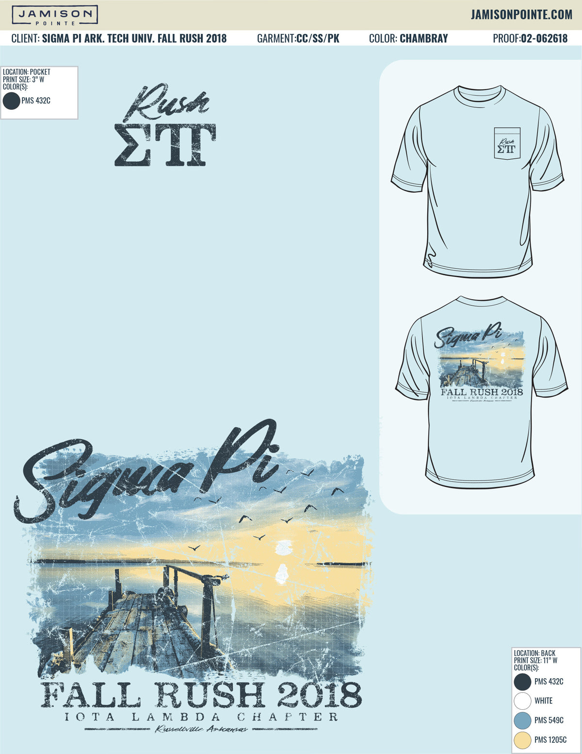 Sigma Pi Arkansas Tech University Fall Rush T-Shirt