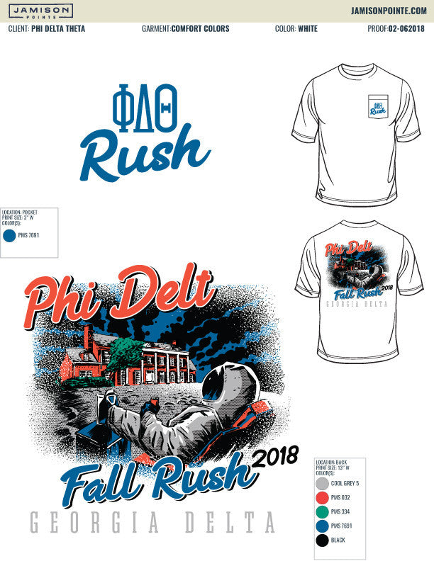 Phi Delta Theta Georgia Tech Fall T-Shirt