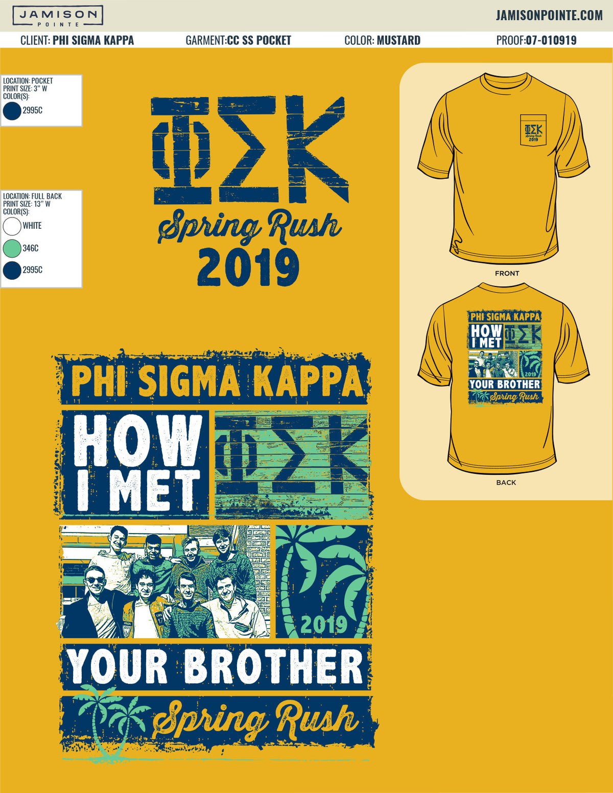 Phi Sigma Kappa Georgia Tech Spring Rush T-Shirt