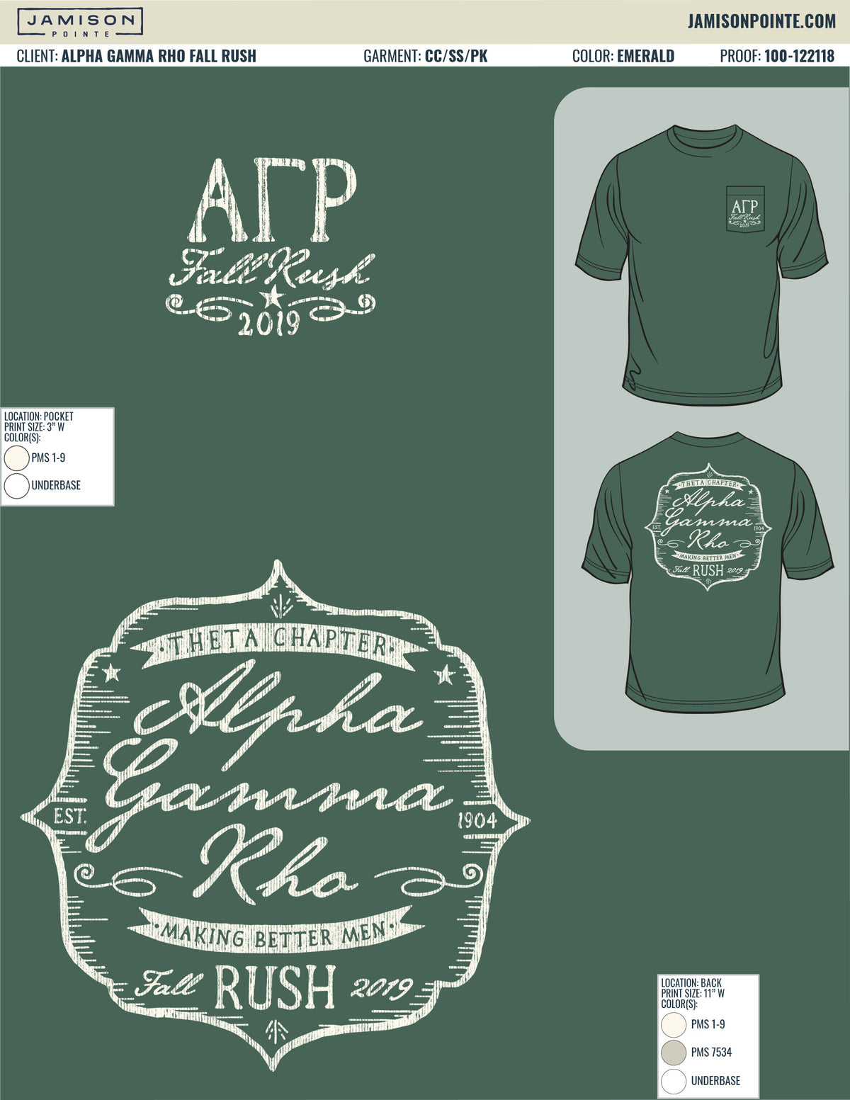 Alpha Gamma Rho Fall Rush T-Shirt