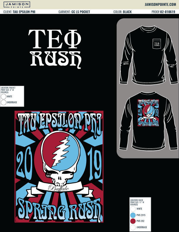 Tau Epsilon Phi University of Buffalo Spring Rush T-Shirt
