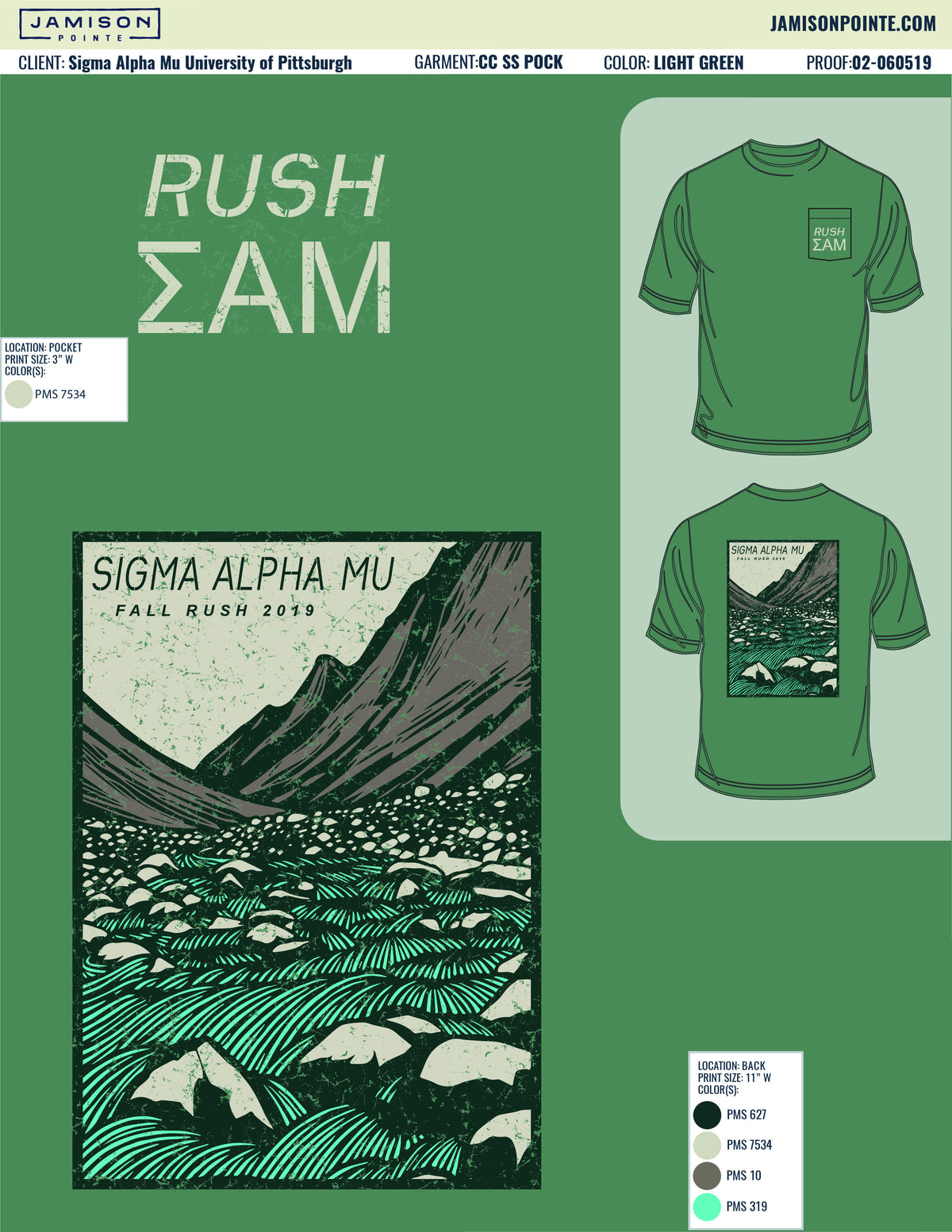 Sigma Alpha Mu University of Pittsburgh Fall Rush T-Shirt