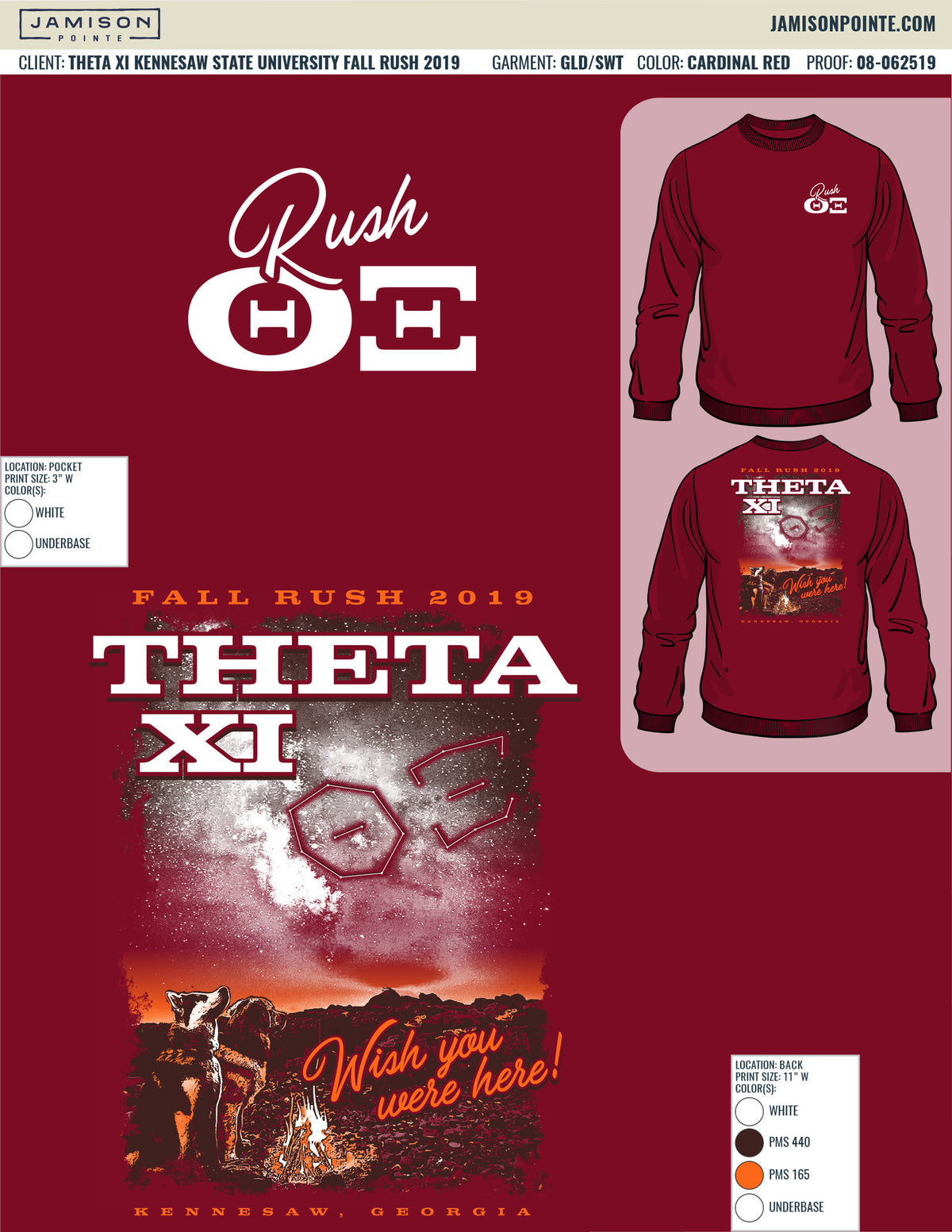 Theta Xi Kennesaw State University Fall Rush T-Shirt