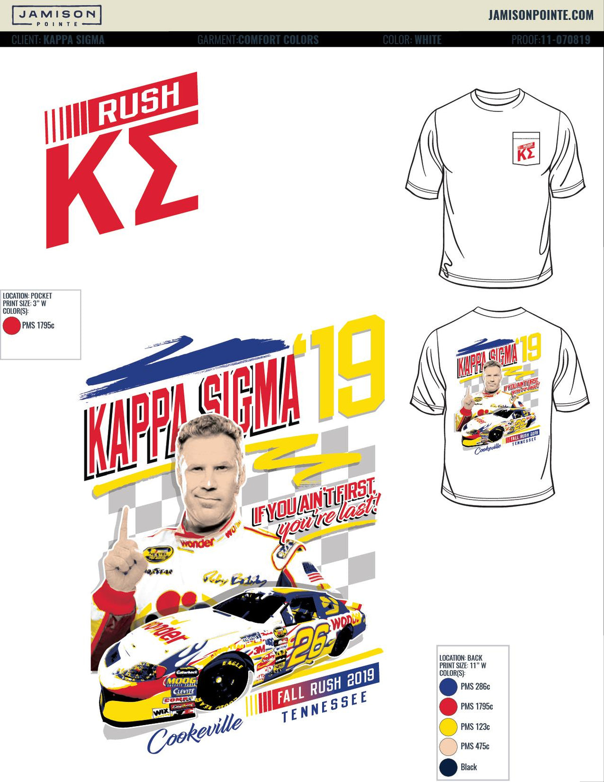 Kappa Sigma Tennessee Tech University Fall Rush T-Shirt