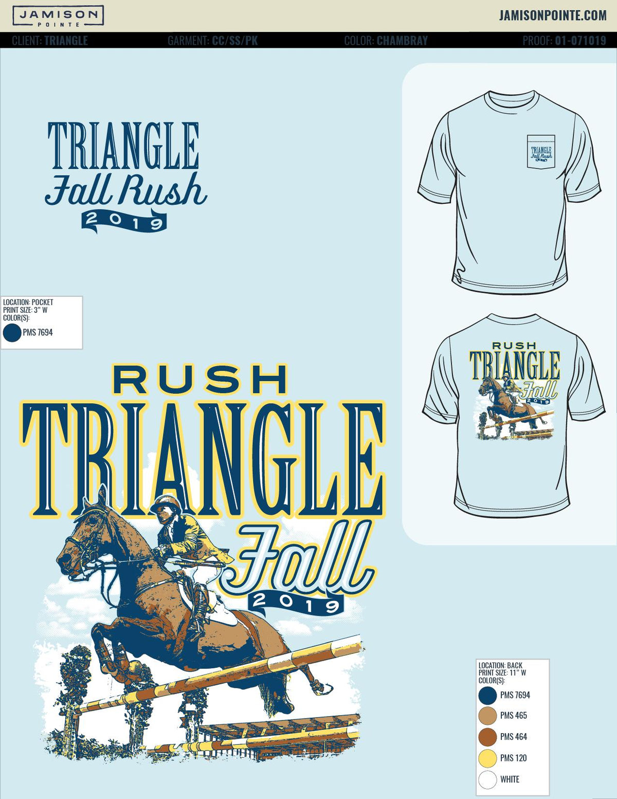 Triangle Fraternity University of Kentucky Fall Rush T-Shirt