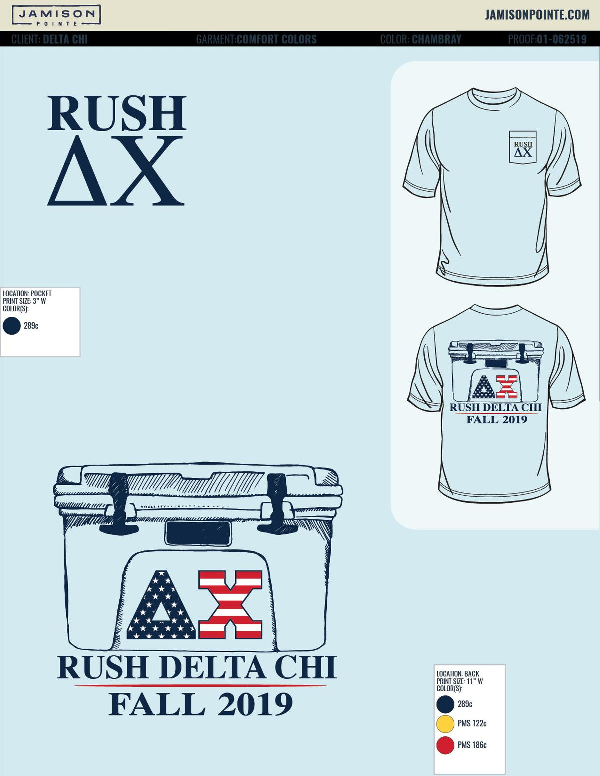 Delta Chi Purdue University Fall Rush T-Shirt