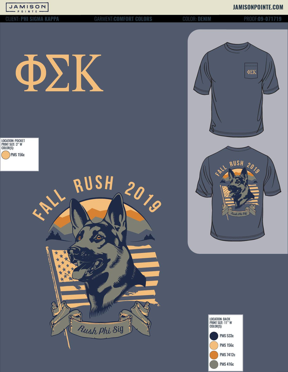 Phi Sigma Kappa Georgia Tech Fall Rush T-Shirt
