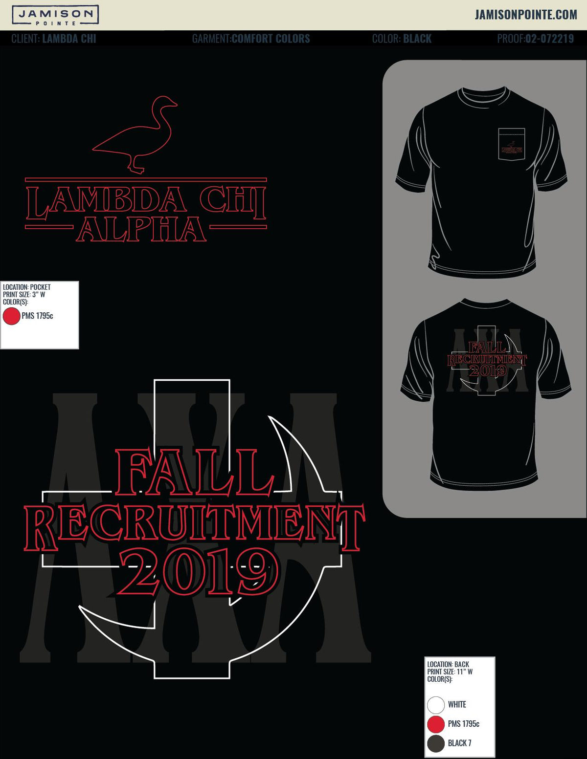 Lambda Chi Alpha University of North Texas Fall Rush T-Shirt