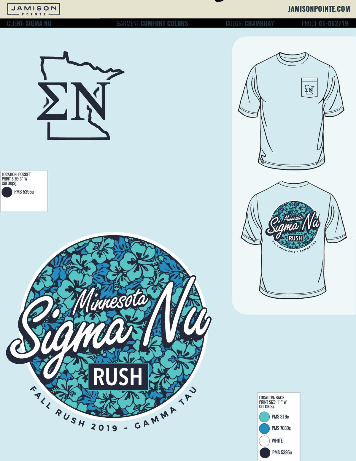 Sigma Nu University of Minnesota Fall Rush T-Shirt