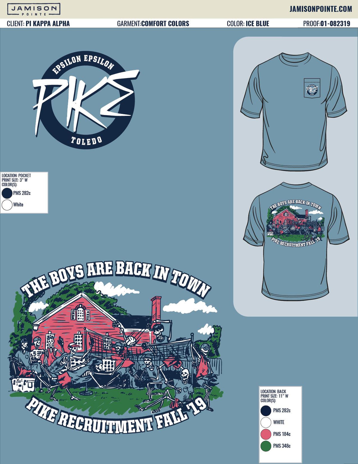 Pi Kappa Alpha University of Toledo Fall Rush T-Shirt