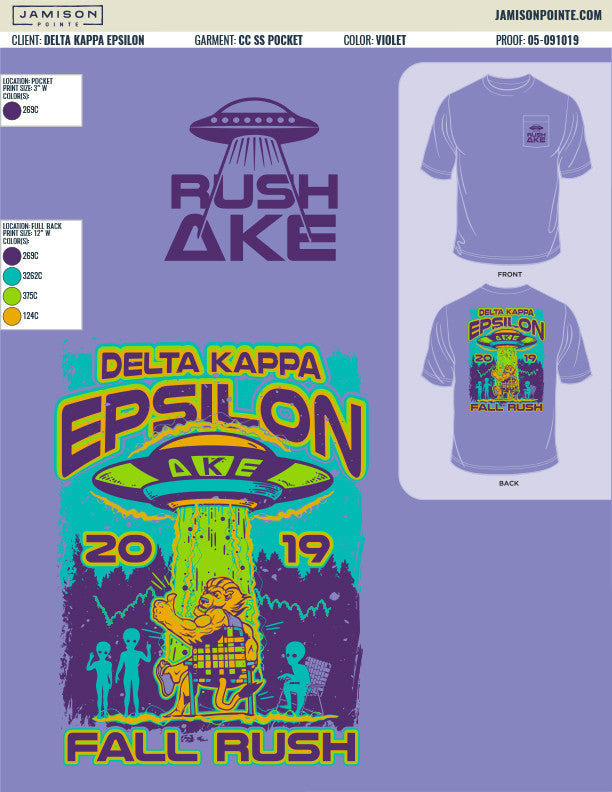 Delta Kappa Epsilon Vanderbilt University Fall Rush T-Shirt