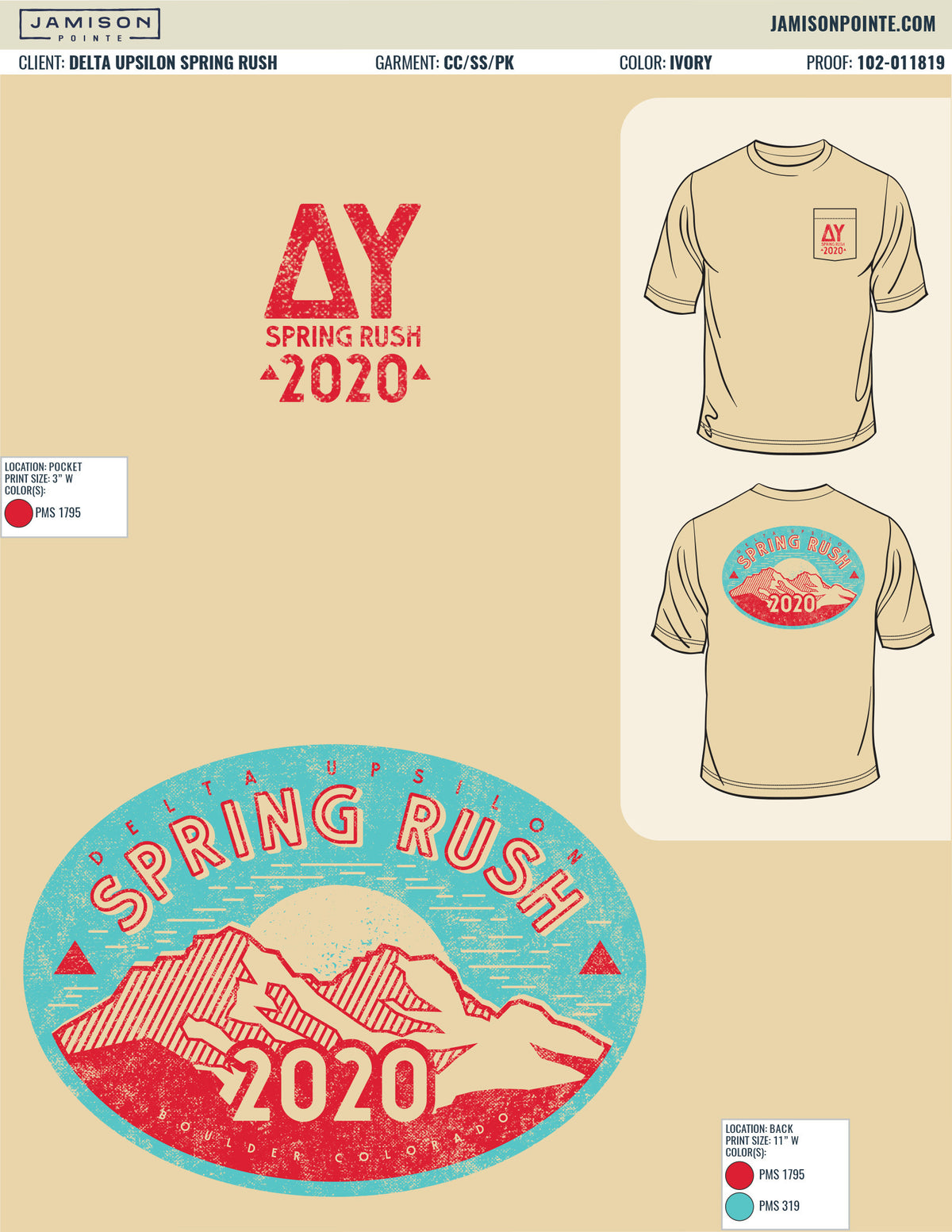 Delta Upsilon Spring Rush T-Shirt