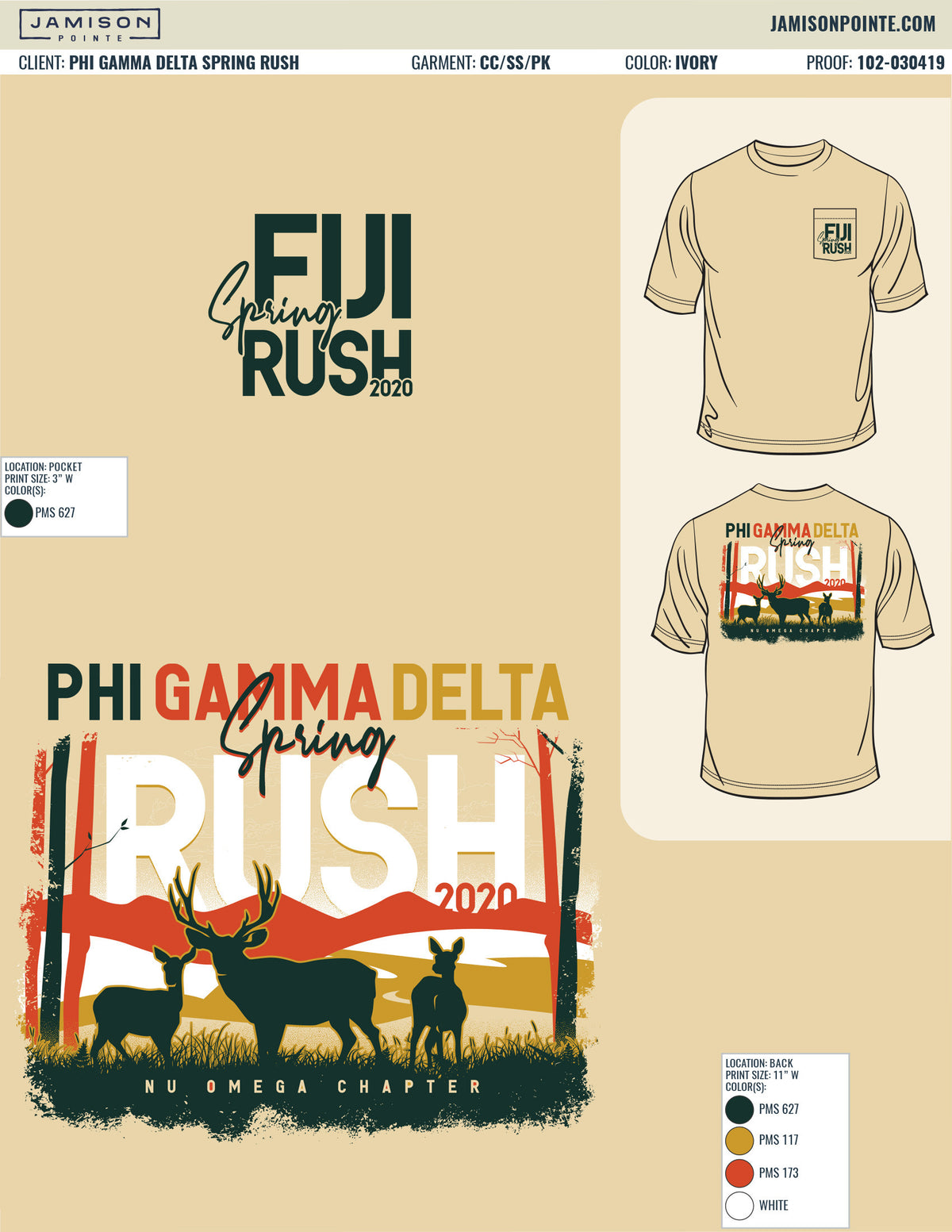 Phi Gamma Delta Spring Rush T-Shirt