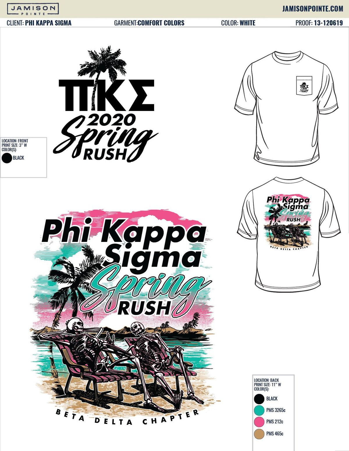 Phi Kappa Sigma Michigan State University Spring Rush T-Shirt
