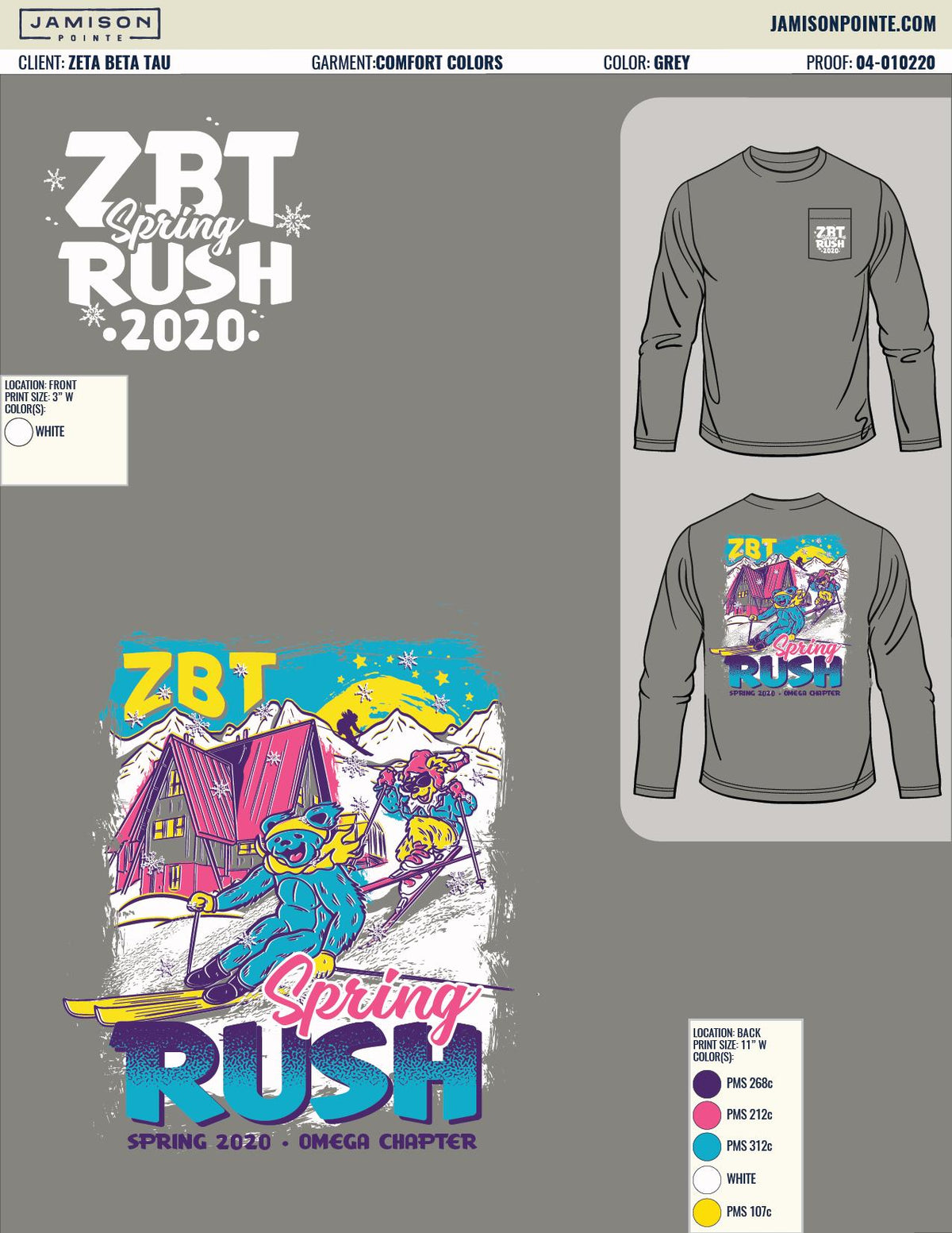 Zeta Beta Tau University of Missouri Spring Rush T-Shirt