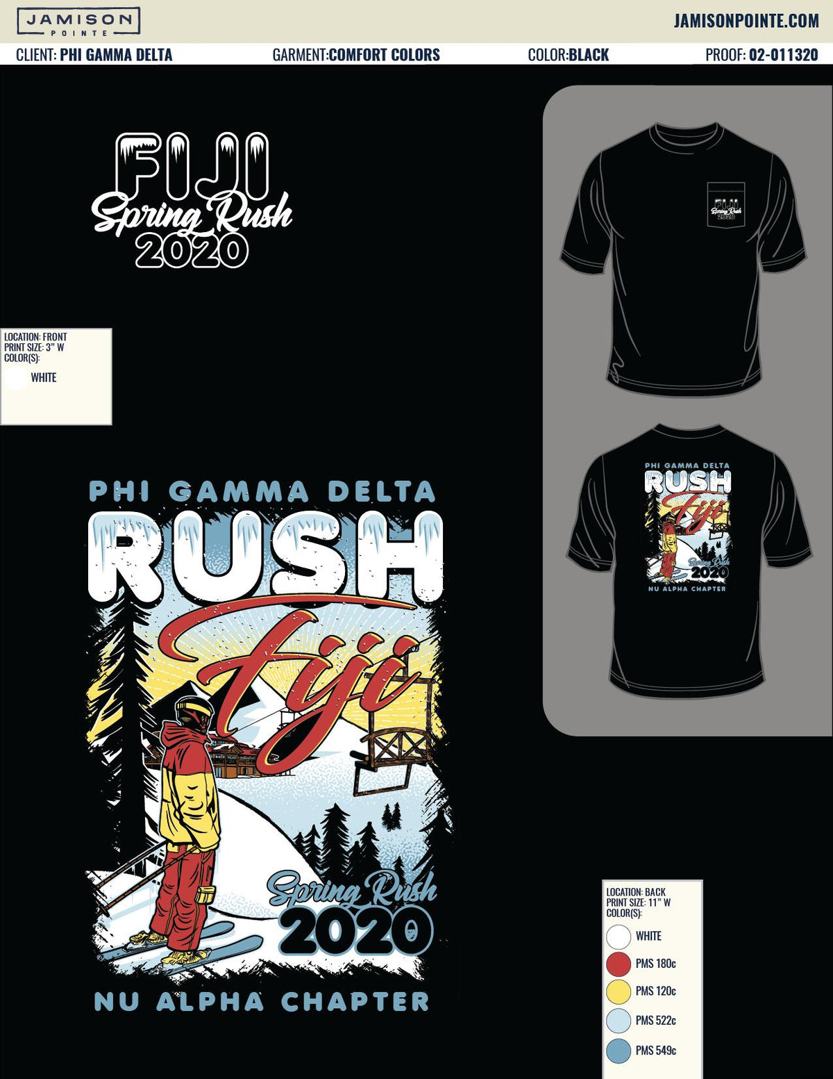 Phi Gamma Delta Northern Arizona University Spring Rush T-Shirt