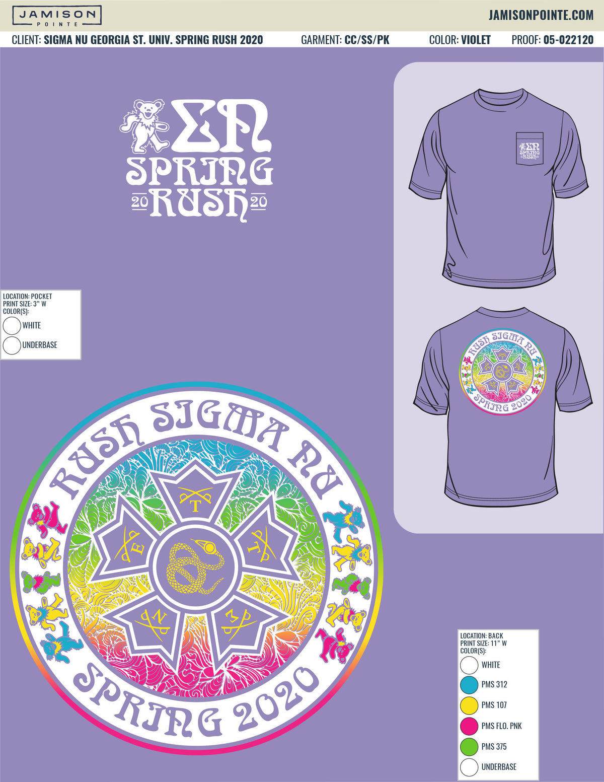 Sigma Nu Georgia State University Spring Rush T-Shirt