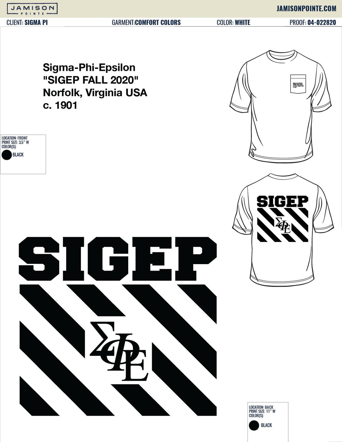 Sigma Phi Epsilon Old Dominion University Recruitment T-Shirt