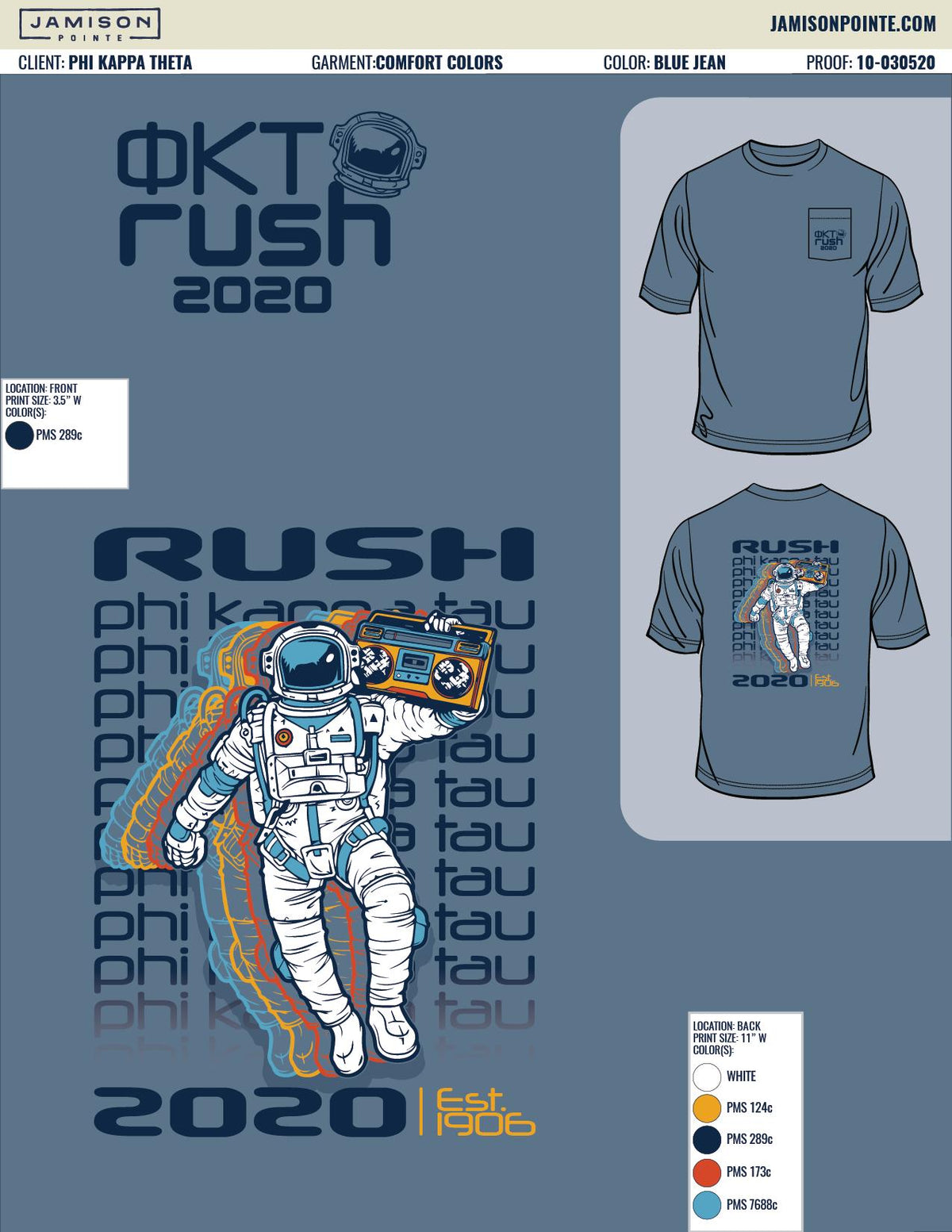 Phi Kappa Theta University of Washington Spring Rush T-Shirt