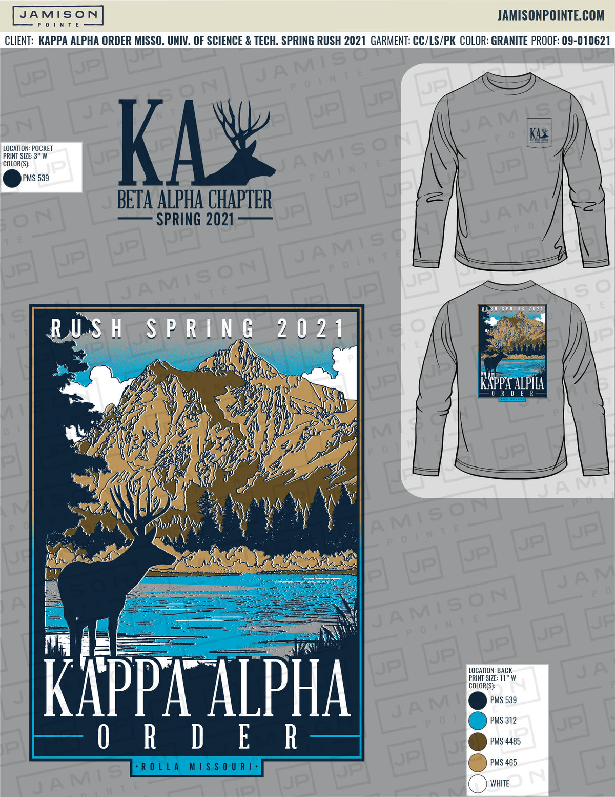 Kappa Alpha Order Missouri University of Science and Technology Spring Rush T-Shirt