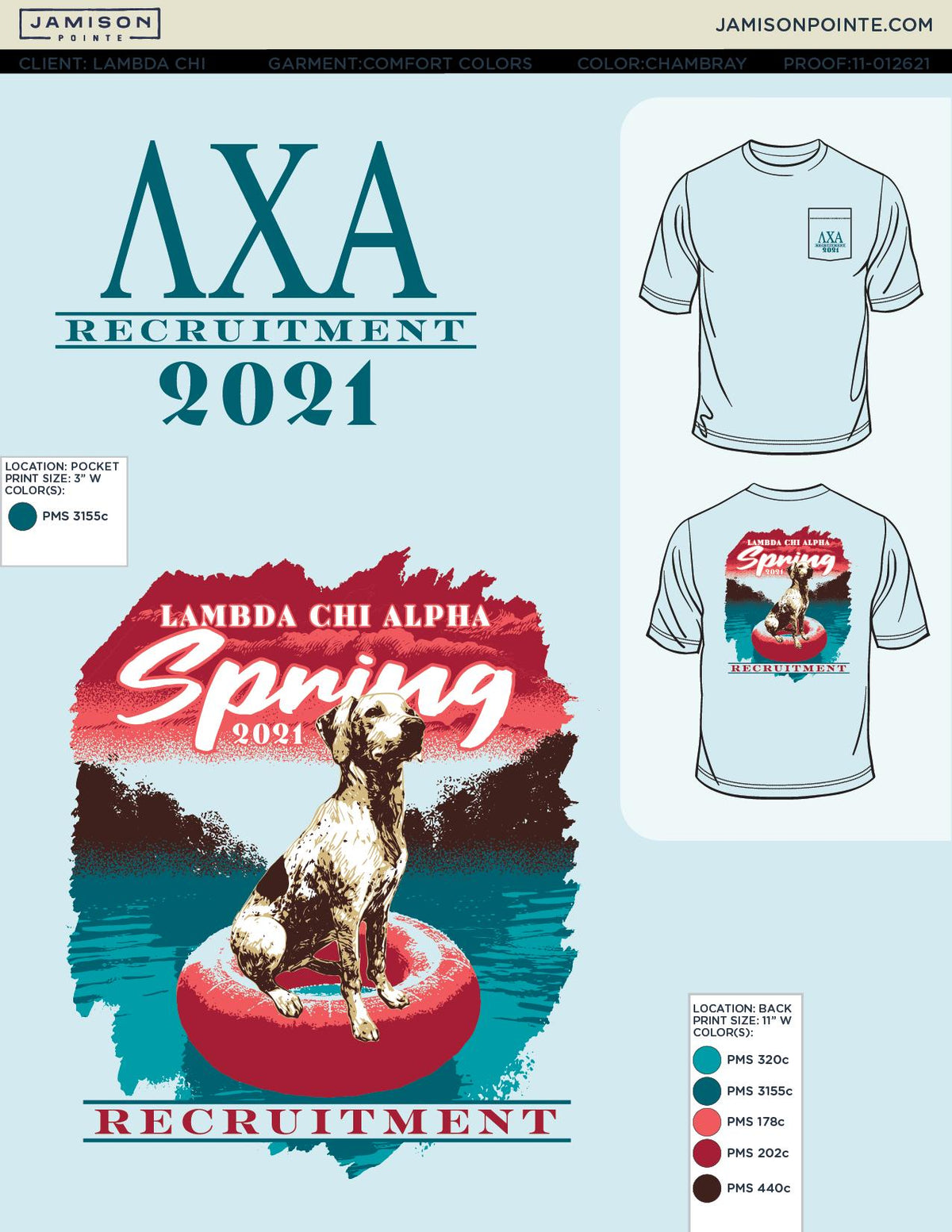 Lambda Chi Alpha University of Tulsa Spring Rush T-Shirt