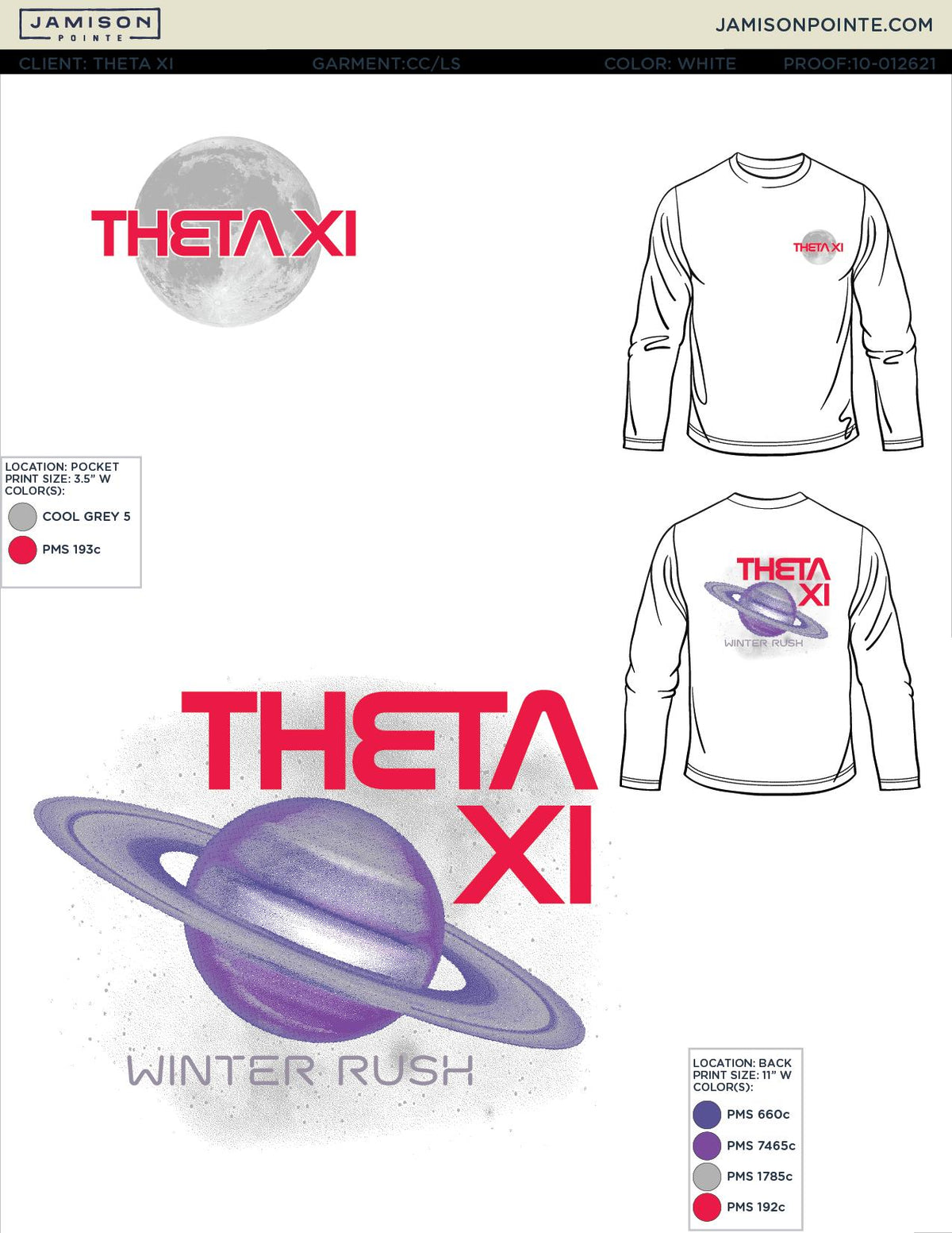 Theta Xi University of California Los Angeles Winter Rush T-Shirt