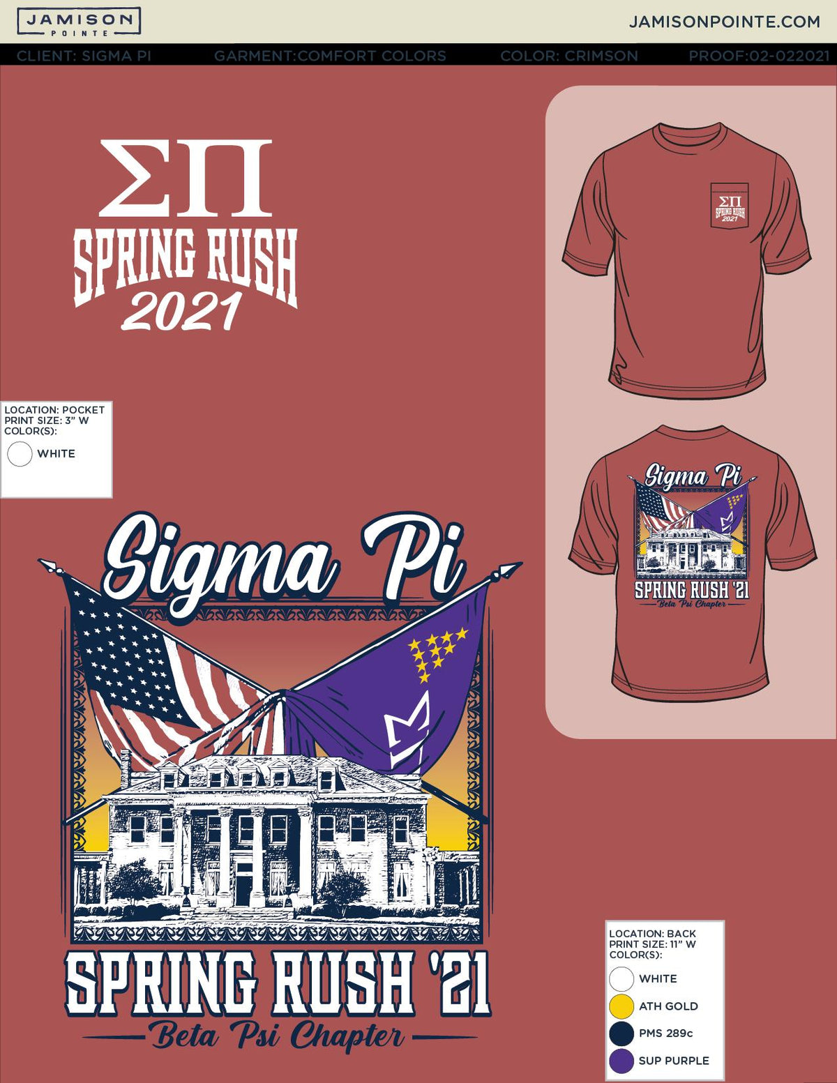 Sigma Pi Middle Tennessee State University Spring Rush T-Shirt