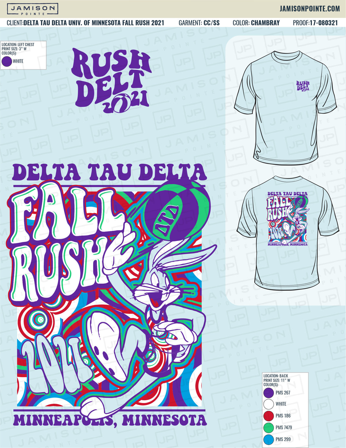 Delta Tau Delta University of Minnesota Fall Rush T-Shirt