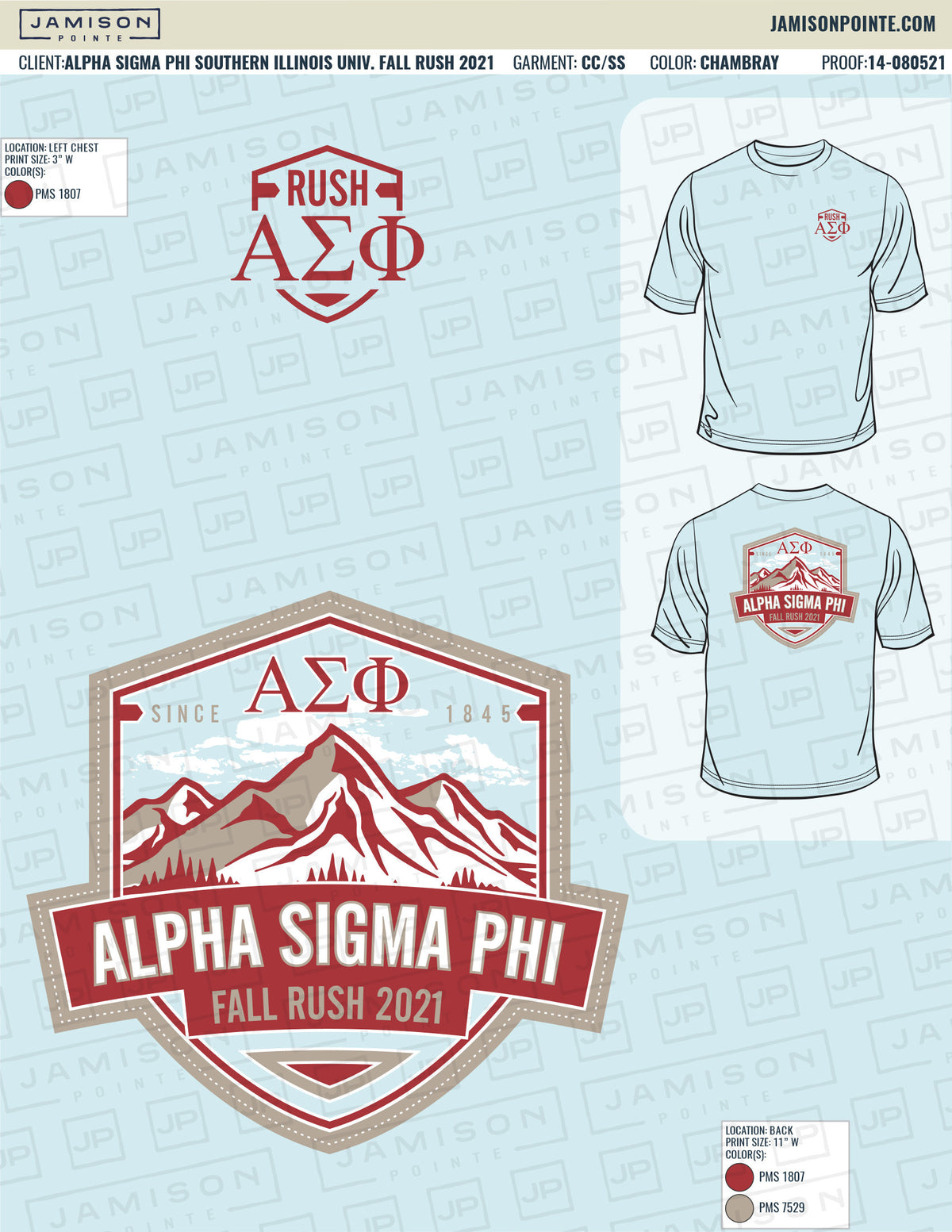 Alpha Sigma Phi Southern Illinois University Fall Rush T-Shirt