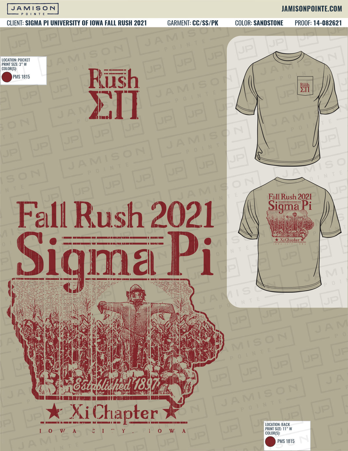 Sigma Pi University of Iowa Fall Rush T-Shirt