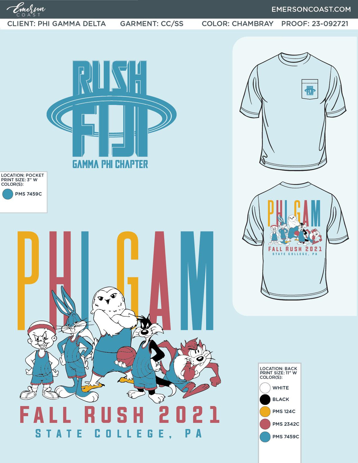 Phi Gamma Delta Pennsylvania State University Fall Rush T-Shirt