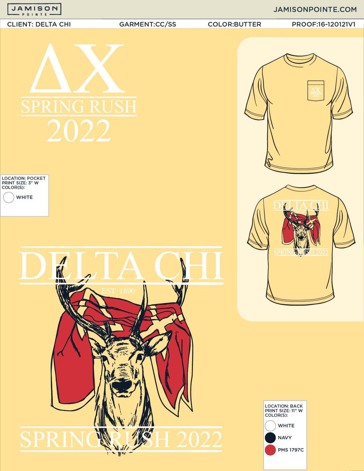 Delta Chi Auburn University Spring Rush T-Shirt