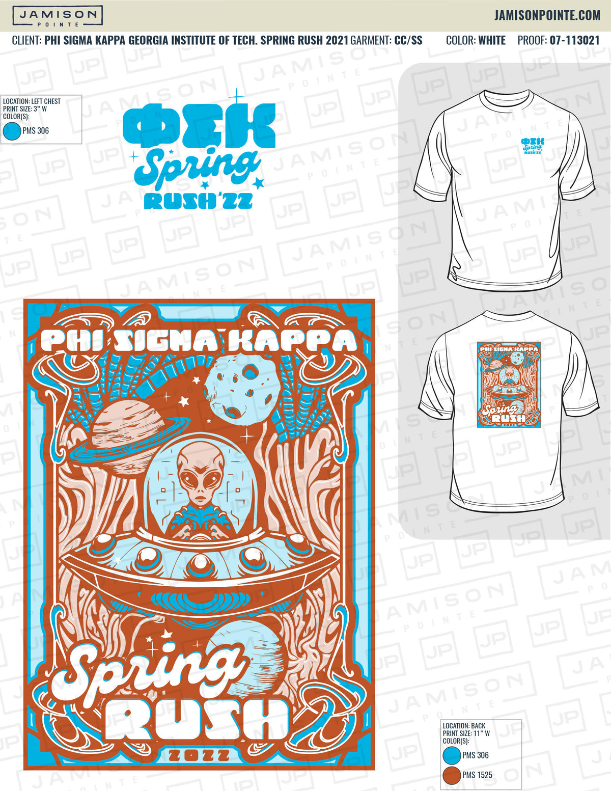 Phi Sigma Kappa Georgia Institute of Technology Spring Rush T-Shirt