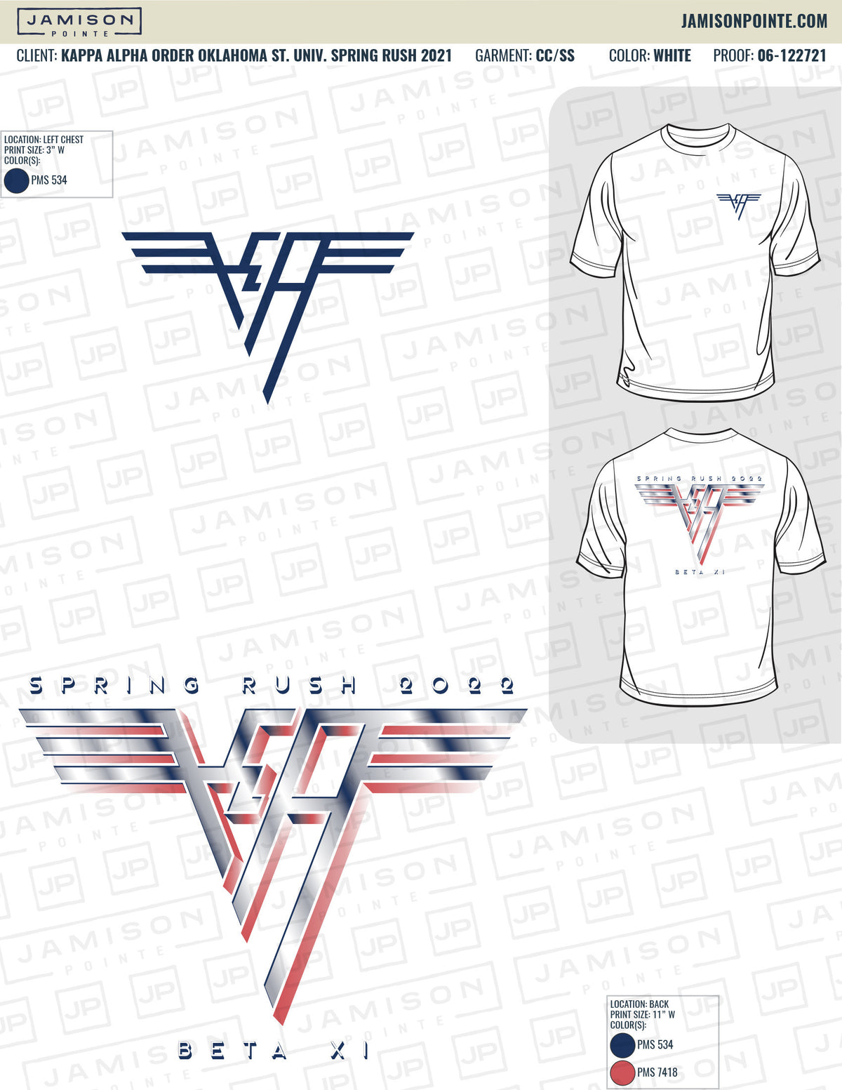 Kappa Alpha Order Oklahoma State University Spring Rush T-Shirt