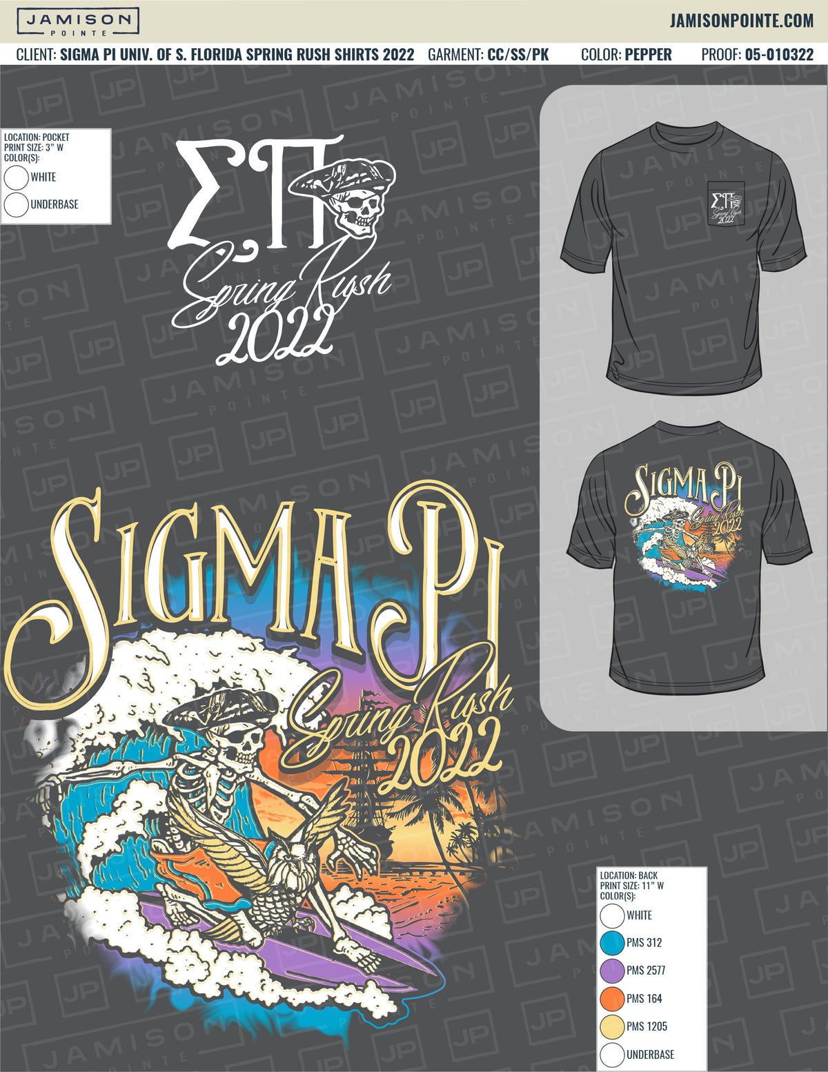 Sigma Pi University of South Florida Spring Rush Shirts T-Shirt