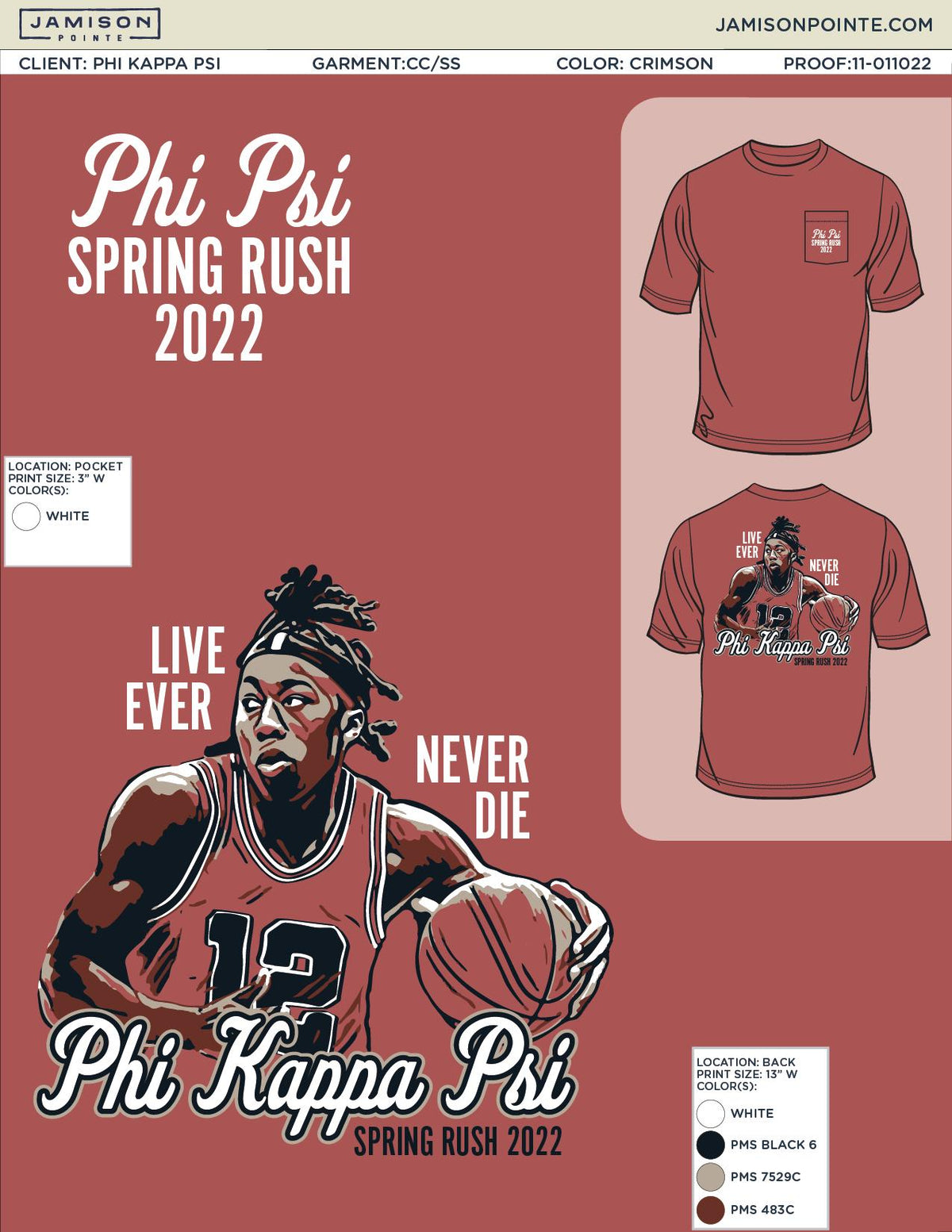 Phi Kappa Psi University of Illinois Urbana-Champaign Rush T-Shirt